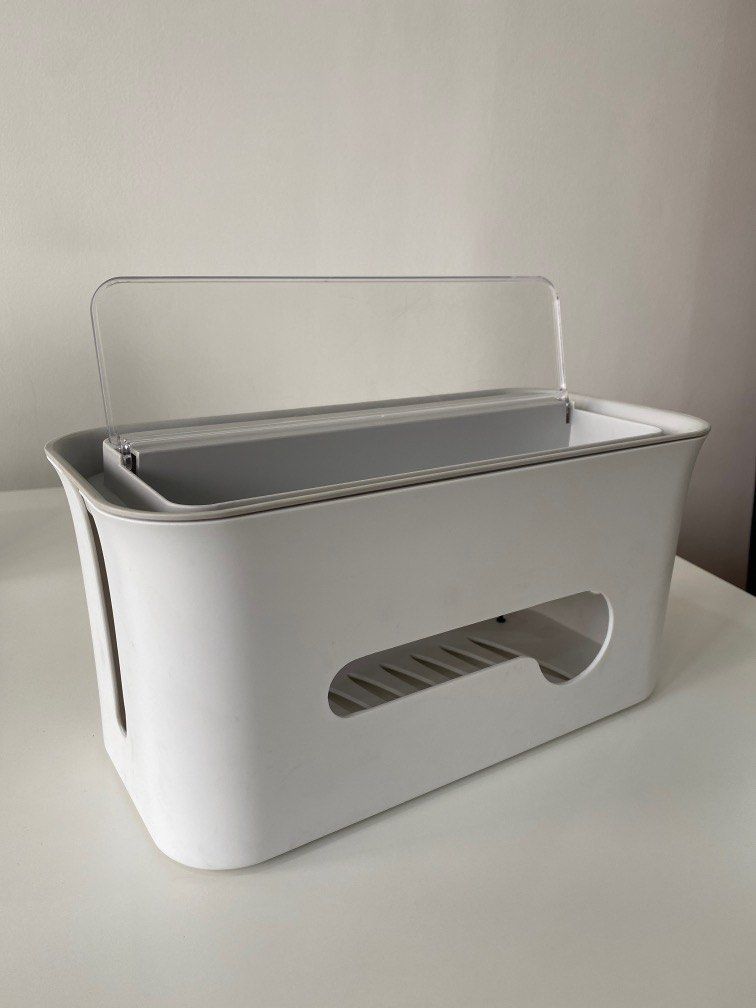 Cable Box Organizer (Category: Storage Boxes & Baskets) located in San Juan City. Submitted by quickdolphin.0fab36 (Listing ID 1232524353, Image 1). Description: Dimension: 29 cm (L) x 13.5 cm (W) x 14.5 cm (H) .