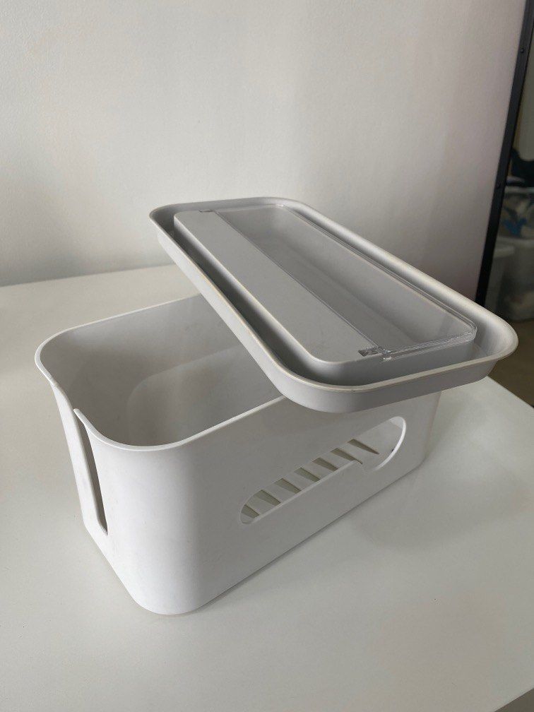 Cable Box Organizer (Category: Storage Boxes & Baskets) located in San Juan City. Submitted by quickdolphin.0fab36 (Listing ID 1232524353, Image 2). Description: Dimension: 29 cm (L) x 13.5 cm (W) x 14.5 cm (H) .
