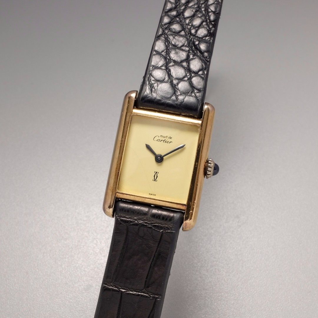 Cartier tank watch gold womens shop