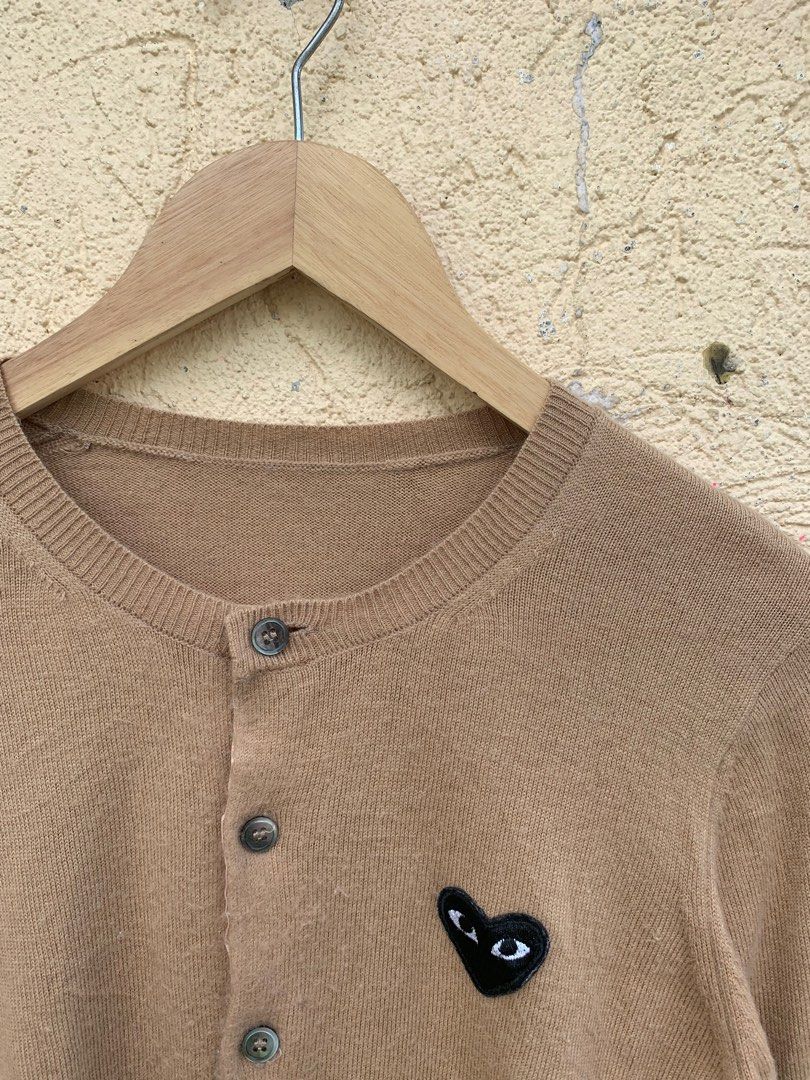 CDG Play Cardigan Luxury Apparel on Carousell