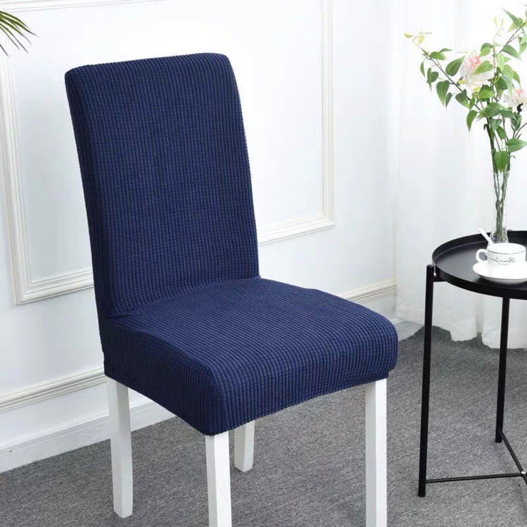 Chair covers navy blue 2025