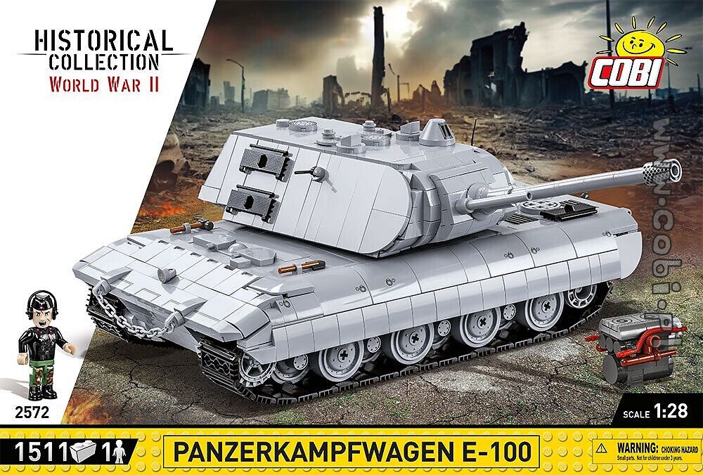 COBI WW2 GERMAN TANK PANZER E 100 bricks 2572 LEGO compatible