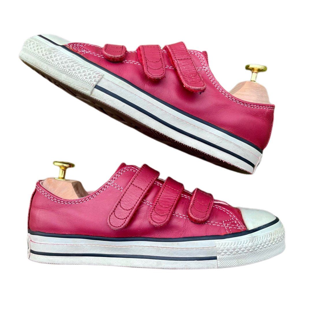 CONVERSE 24CM 4.5UK Vintage Made In USA Velcro Sneakers Women s