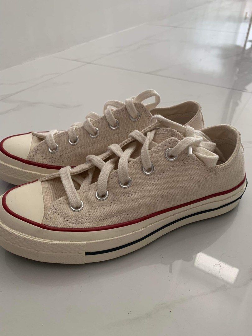 Converse beige deals low