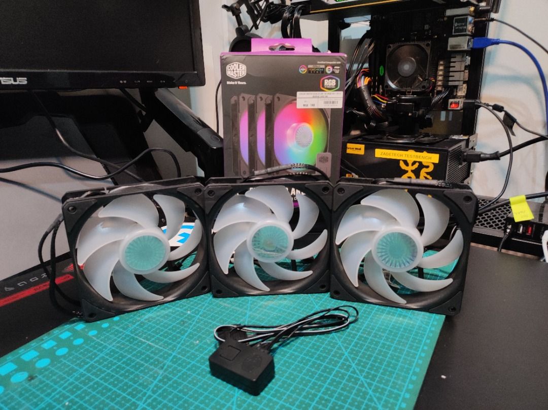 Cooler Master SickleFlow 120 ARGB 120mm 3in1 Rifle Bearing Case Fan