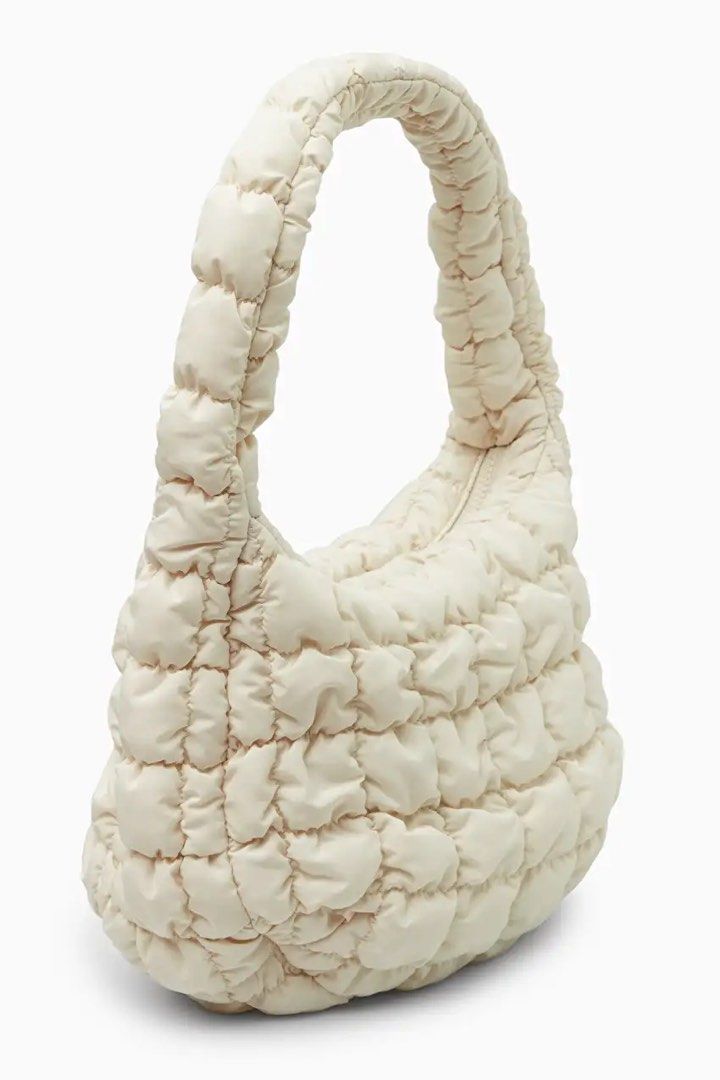 COS Quilted Mini Bag In Cream White, Women's Fashion, Bags & Wallets ...