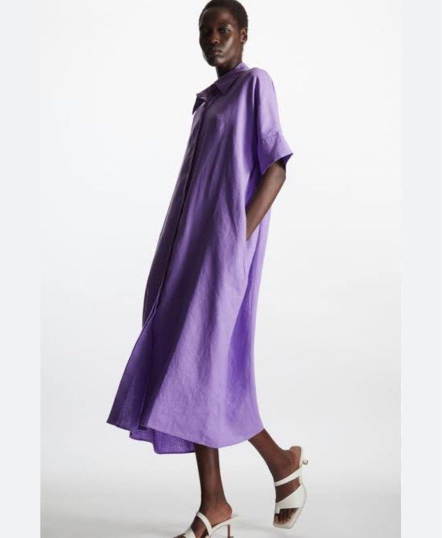 COS Relaxed Linen Shirt Dress on Carousell