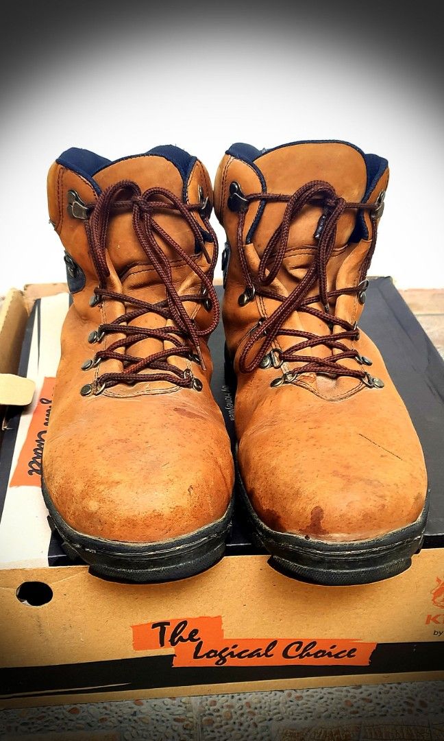 Custom leather safety boots (steel toe), Fesyen Pria, Sepatu , Sepatu