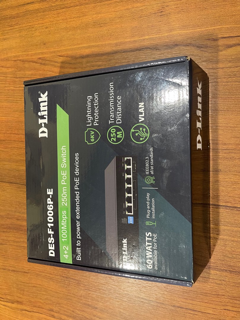 D Link PoE Switch 4port, Computers & Tech, Parts & Accessories