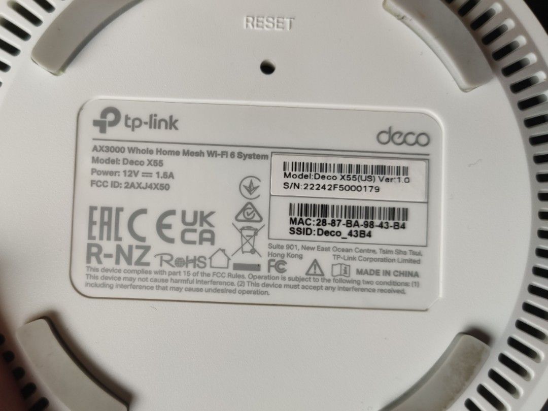 Deco Mesh Router Wifi 6 AX3000 X55, 電腦＆科技, 電腦周邊及配件, Wifi及上網相關產品 - Carousell