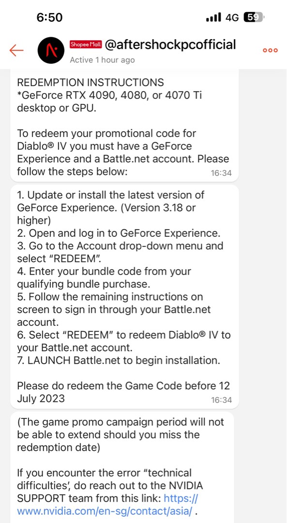 Diablo 4 Game Redemption Code, Video Gaming, Gaming Accessories, Game