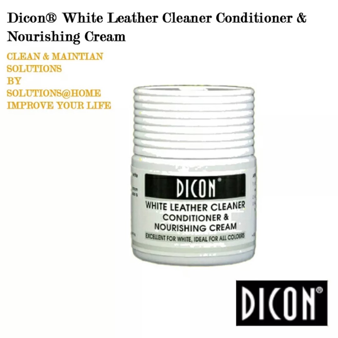 Dicon White Leather Cleaner Conditioner & Nourishing Cream, Everything ...