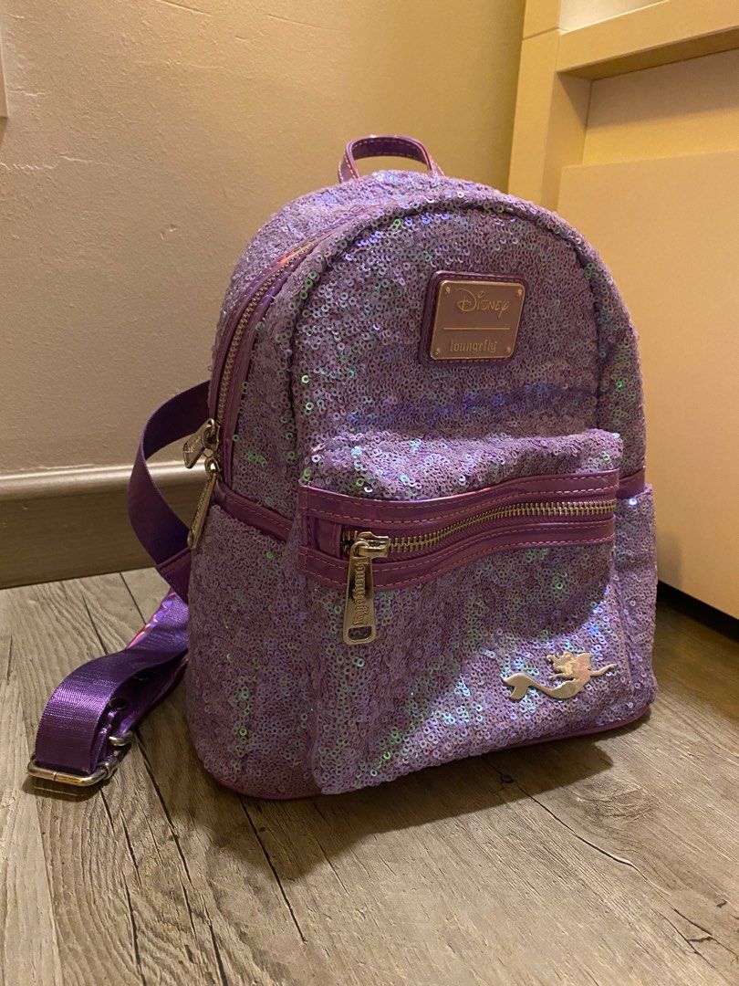 Purple sequin clearance disney backpack