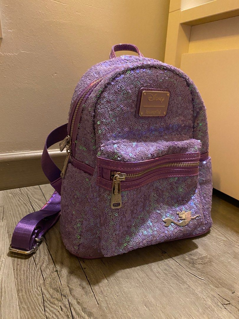 Little Mermaid Ariel Sequins Loungefly Mini Backpack (Under the