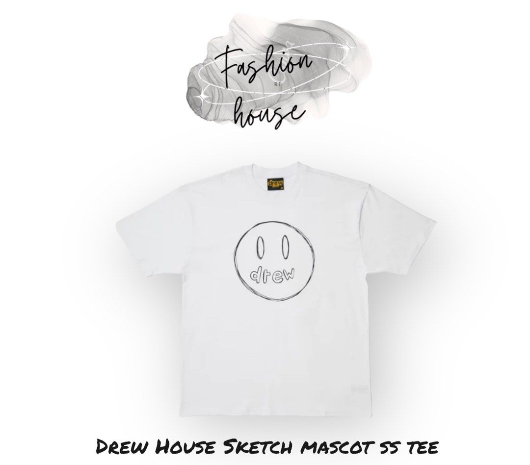 Drew House Sketch Mascot SS Tee, Men's Fashion, Tops & Sets