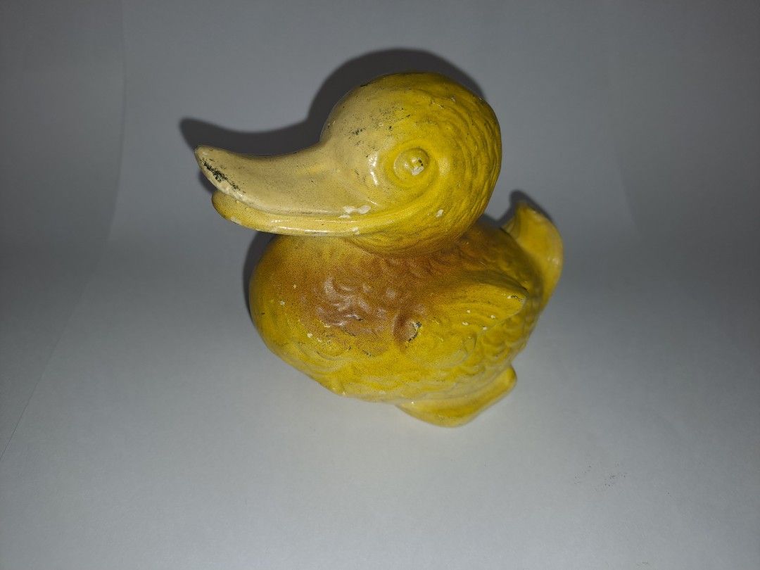 Rare early SylvaC - Ceramic Duck in cellulose Yellow. Vintage Made in ...