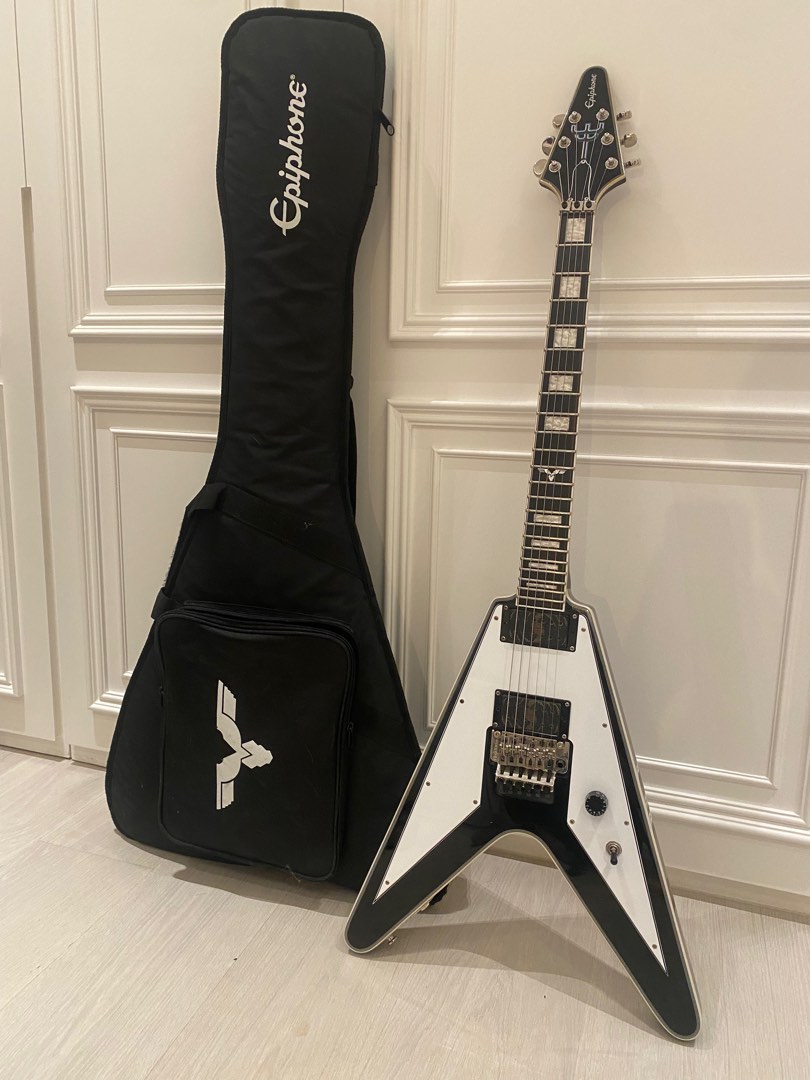 Epiphone richie faulkner flying v limited edition ebony shop