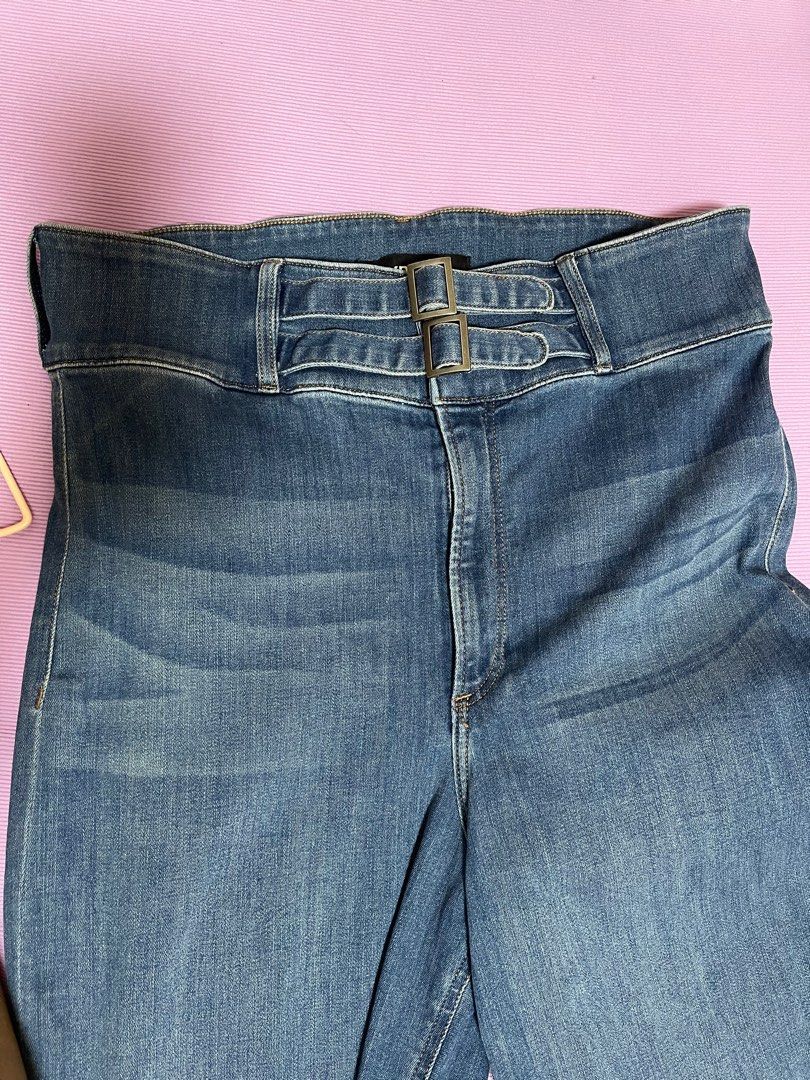 Express High Waisted Wide Leg Pants, Women's Fashion, Bottoms, Jeans on  Carousell