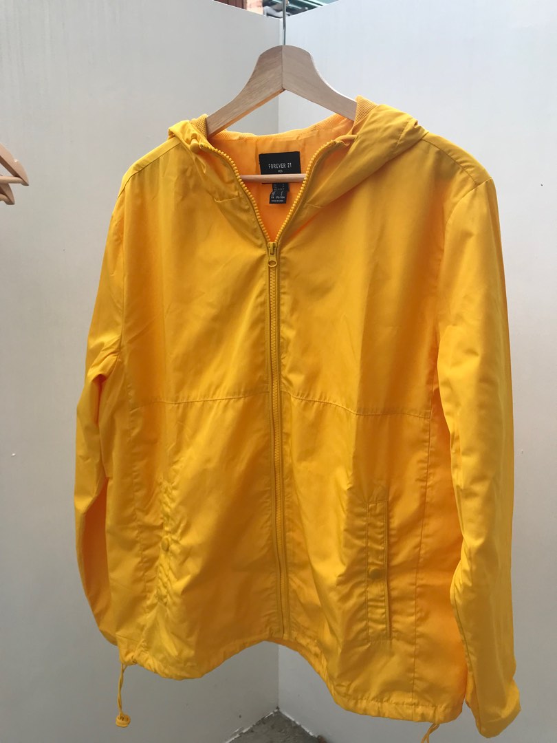 Forever 21 yellow windbreaker best sale