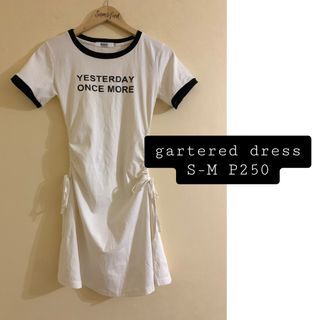 gartered dress