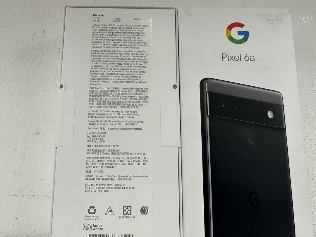 Google pixel 6A 128GB Black, 手提電話, 手機, Android 安卓手機