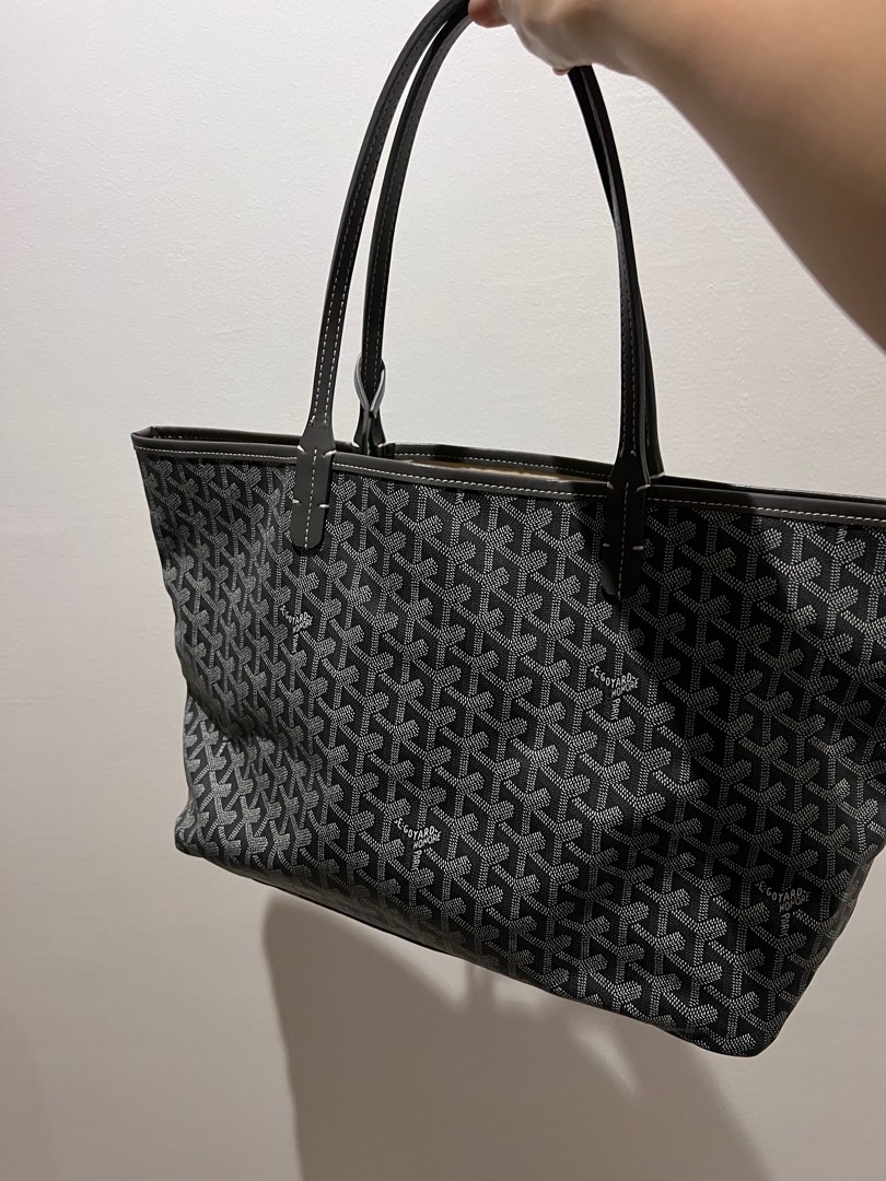 Grey canvas tote bag, Women's Fashion, Bags & Wallets, Shoulder Bags on
