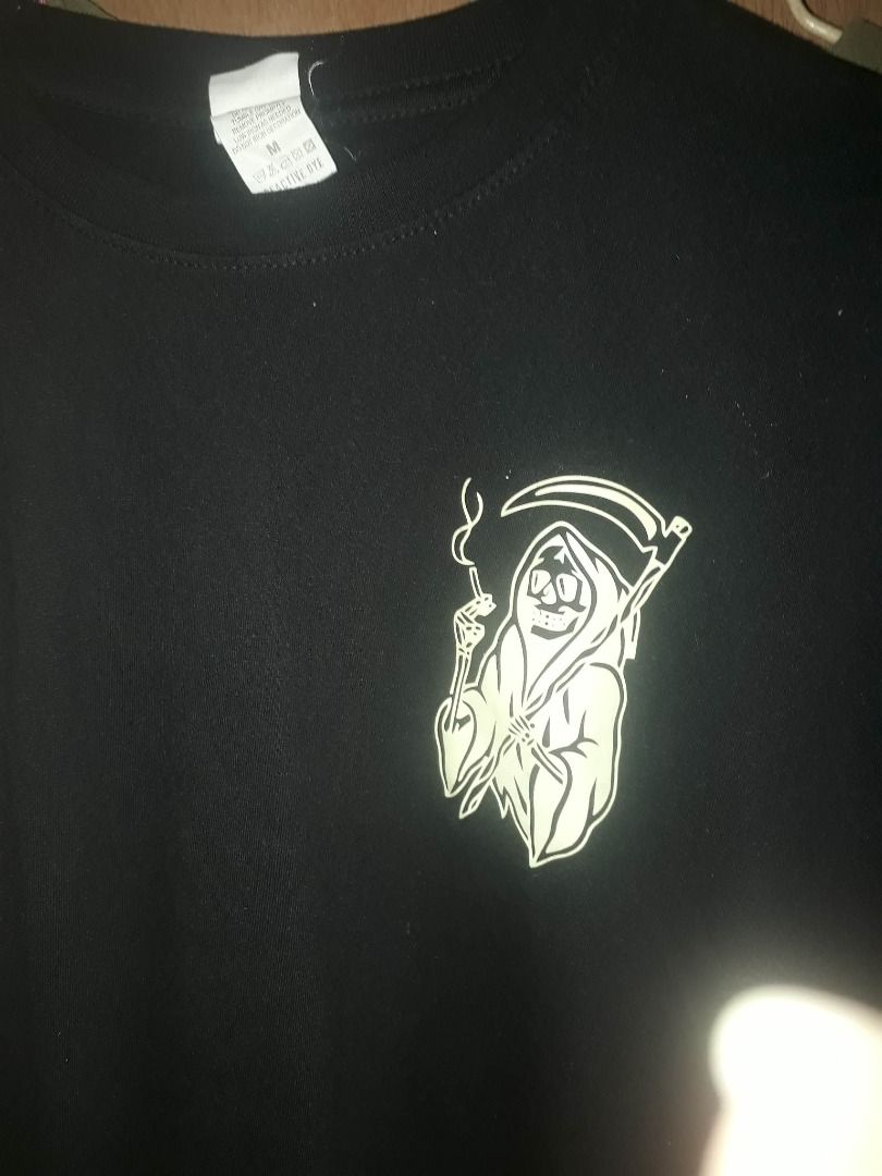 Time Reaper Tie Dye 4D | Glow In The Dark T-Shirt - GOTH WILD - Foto 10