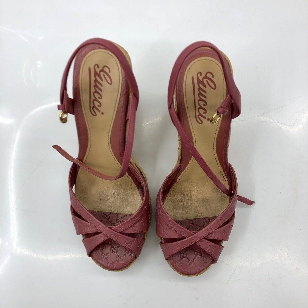 GUCCI WEDGE SOLE HEELS 38 237015083