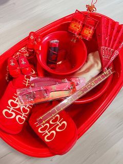 Guo Da Li Chinese Wedding GDL Accessories Basket Pail Display items