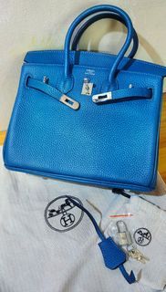 Hermes Birkin 25 Nata, 名牌, 手袋及銀包- Carousell