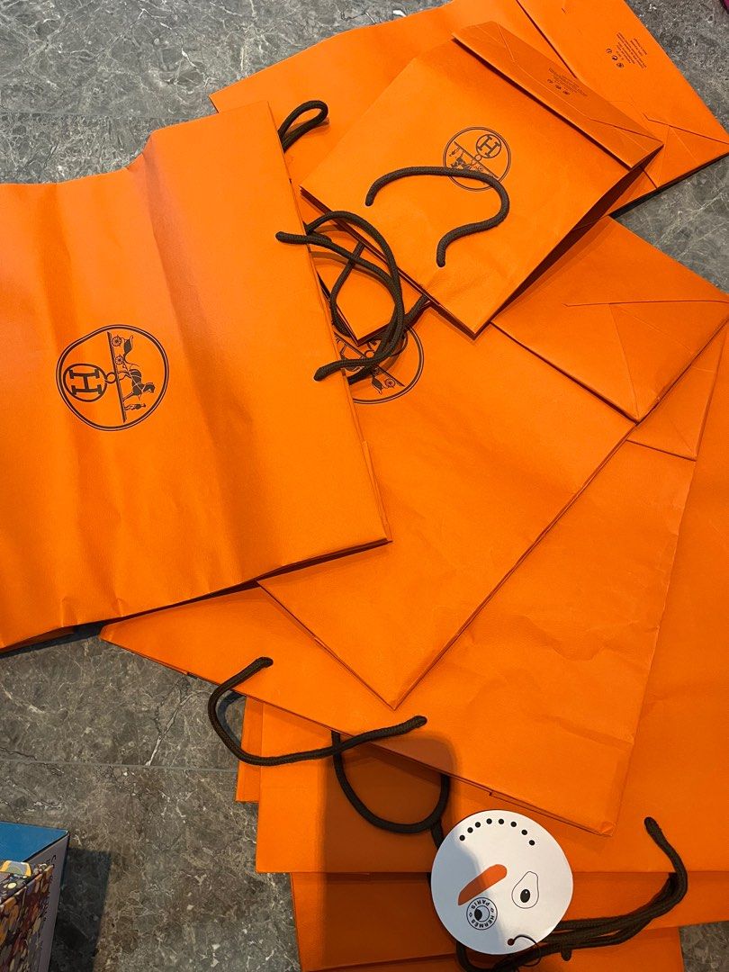 Hermes boxes and shopping bags, Luxury, Bags & Wallets on Carousell