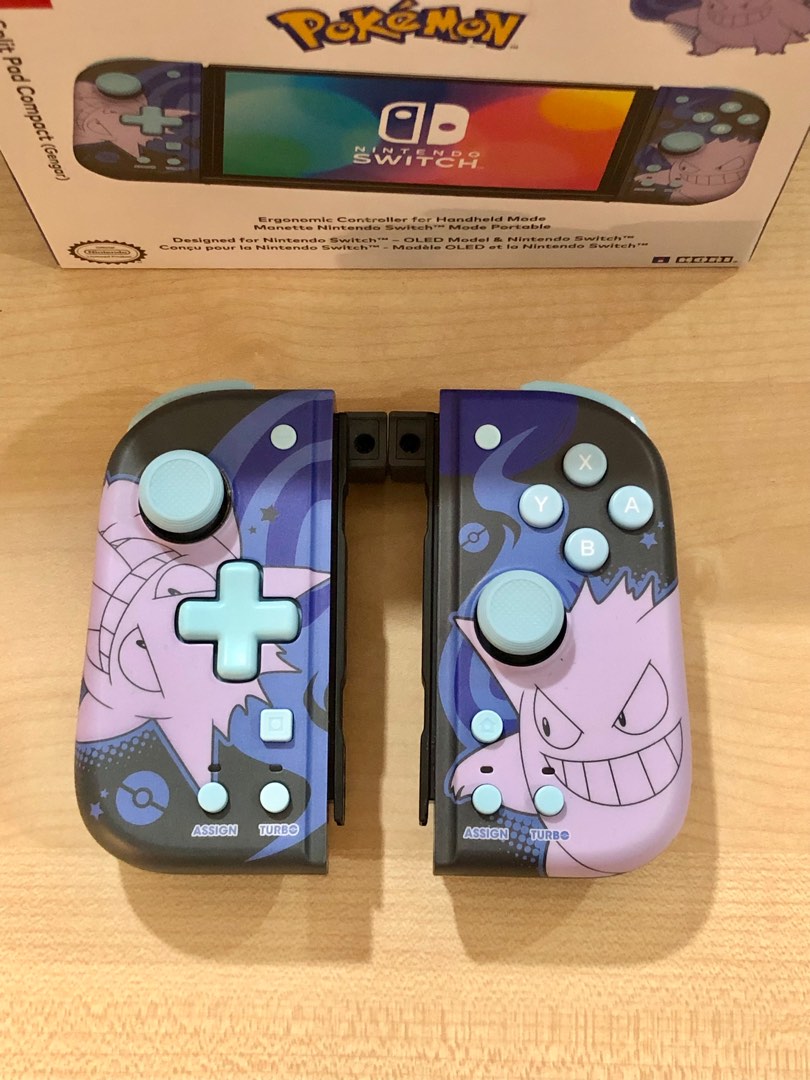 Hori split pad compat fit Gengar Pokemon Edition, Video Gaming, Gaming