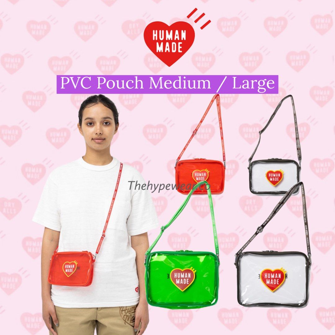 バッグ HUMAN MADE PVC POUCH MEDIUM White バッグ HUMAN MADE PVC