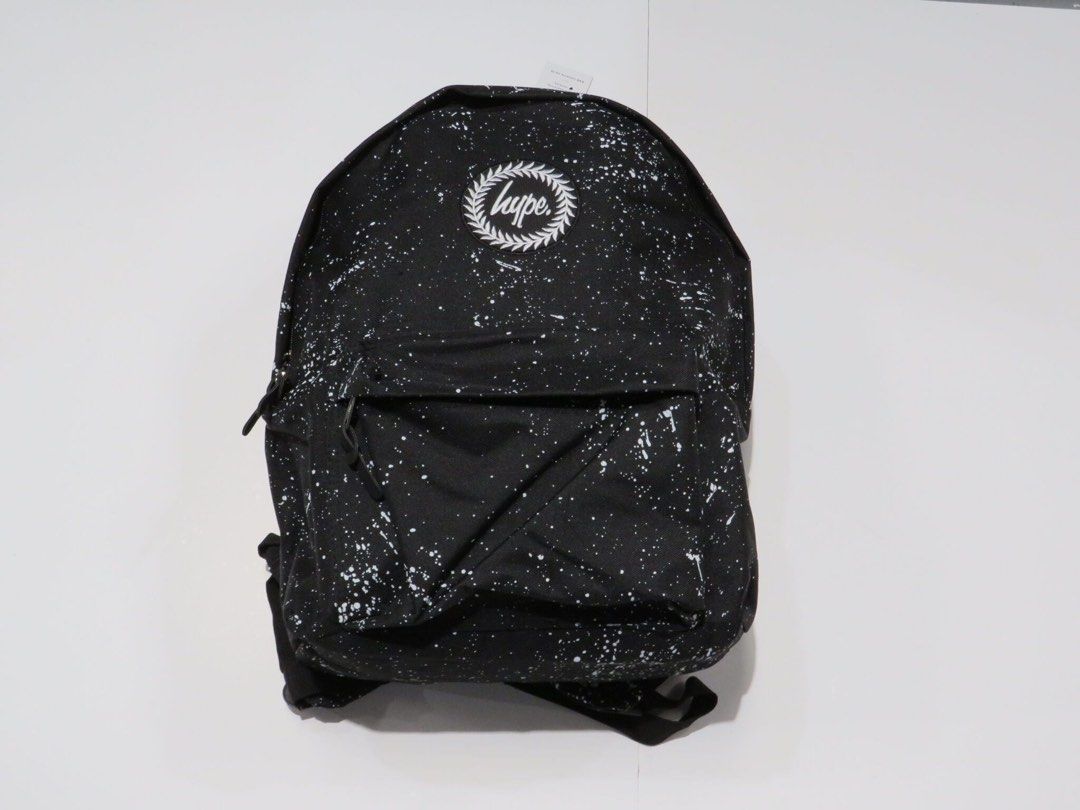 Hype Backpack Black with White Speckle Women s Fashion Bags