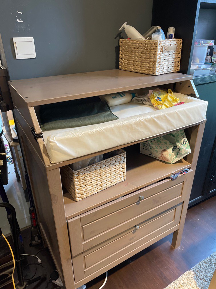 IKEA baby changing table, Furniture & Home Living, Furniture, Tables