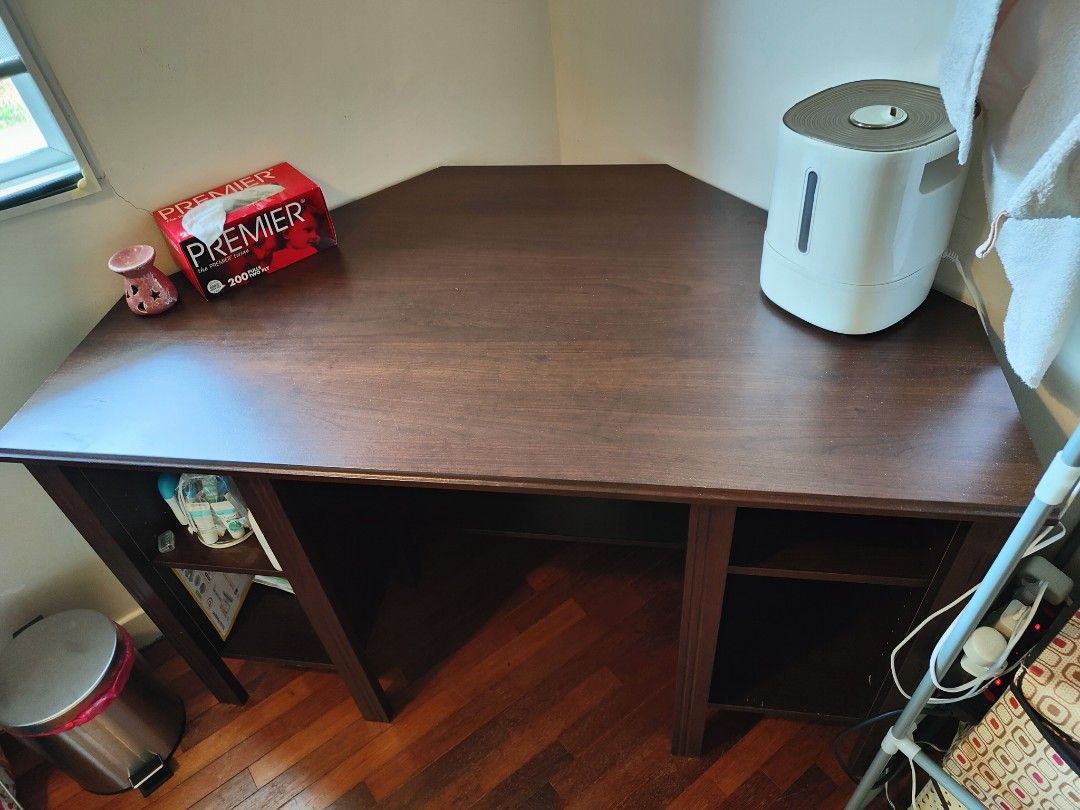 Ikea BRUSALI Corner Desk, Furniture & Home Living, Furniture, Tables & Sets on Carousell