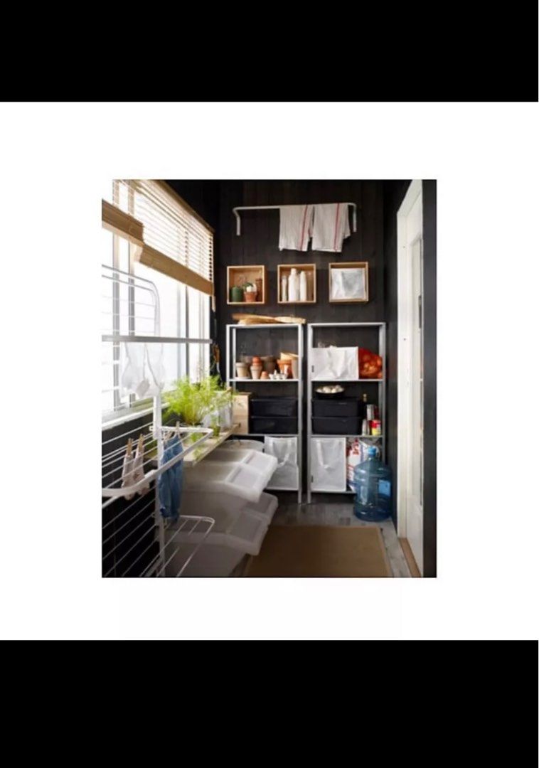 IKEA HYLLIS Shelving unit, in/outdoor galvanised, 60x27x140 cm