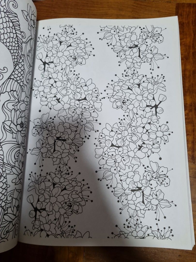 Japanese Colouring Book (Over 100 Designs), Hobbies & Toys, Books