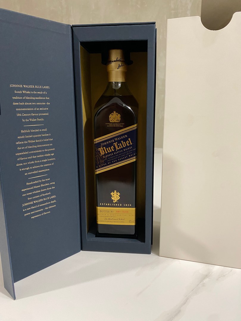 Johnny Walker Blue, Food & Drinks, Alcoholic Beverages on Carousell