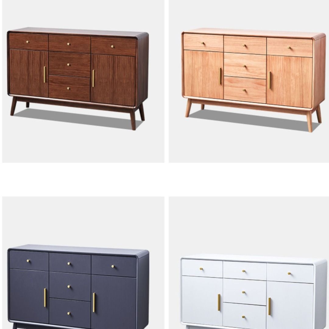 JORDAN Buffet Sideboard Japanese 3 Drawer 2 Door Modern Solid Wood