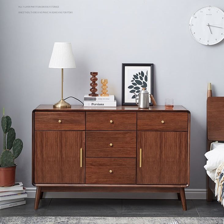 JORDAN Buffet Sideboard Japanese 3 Drawer 2 Door Modern Solid Wood