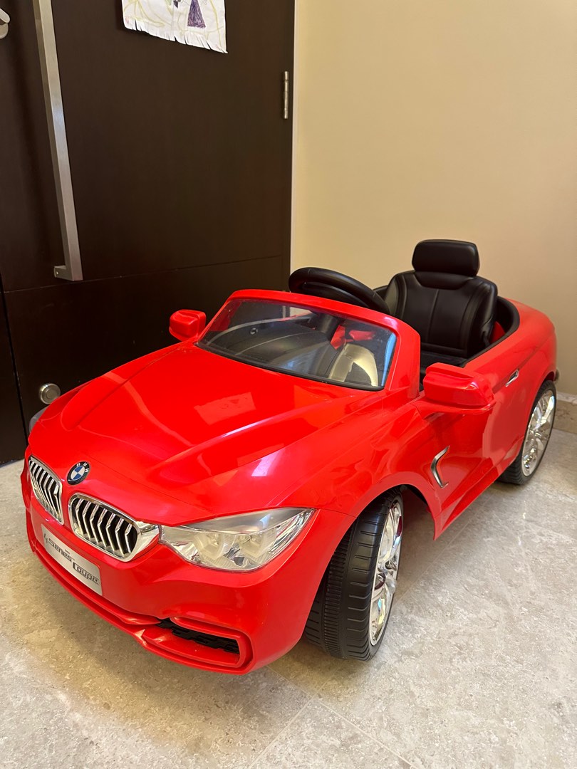 Kids Electric Car BMW Red, Babies & Kids, Infant Playtime on Carousell