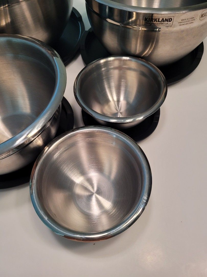 Kirkland 10piece Steel Bowl with lid set, Furniture & Home Living