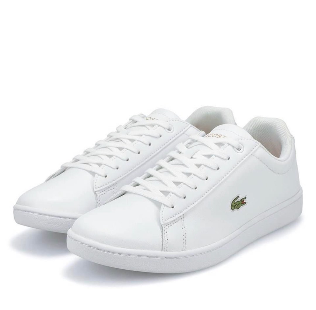 Lacoste Women’s Hydez White Lace Up Sneakers Shoes Size 7 US on Carousell