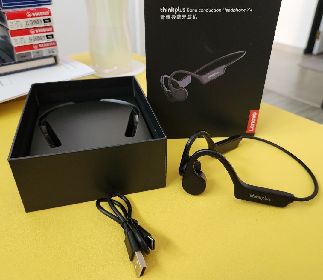 Lenovo thinkplus bone conduction headphone X4 with a type C