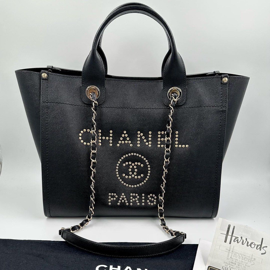 Chanel deauville tote On Sale  Authenticated Resale  The RealReal