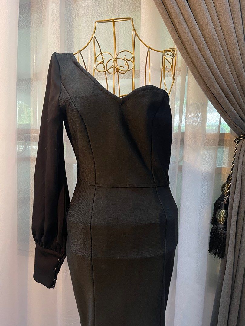 Long Black Evening Spandex Dress Women s Fashion Dresses Sets