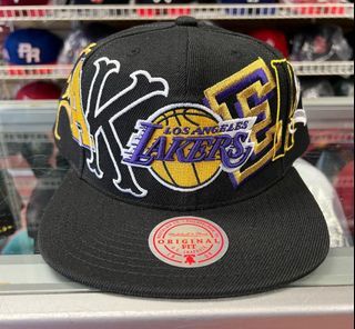 Los Angeles Lakers Hype Type Snapback - Mitchell & Ness | Black