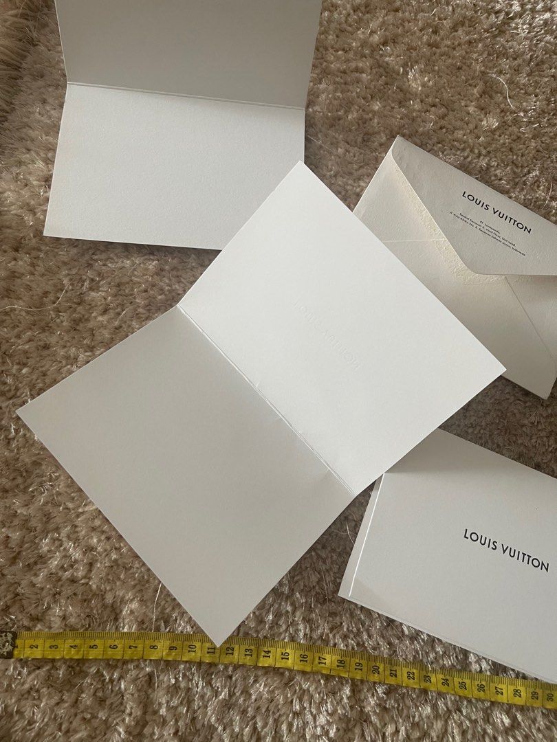 LOUIS VUITTON amplop envelope buat bon card receipt undangan wedding contoh  percetakan desain design invitation branded