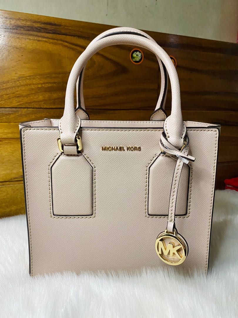 MICHAEL Michael Kors Selby Medium Crossgrain Leather Satchel